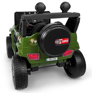 Купити Електромобіль дитячий Lolly Kids LKT-3189 з пультом керування і м'якими колесами EVA зелений (9719) 4