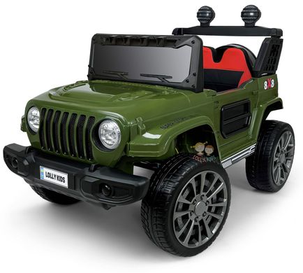 Купить Электромобиль детский Lolly Kids LKT-3189 с пультом управления и мягкими колесами EVA зеленый (9719) 1