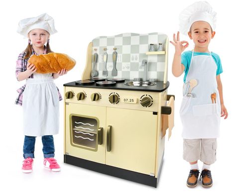 Купити Дитяча дерев'яна кухня Vintage 102/243001 + аксесуари (9099) 2