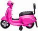 Детский электроскутер Vespa GTS лицензия розовый (10027)