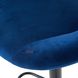 Стілець барний хокер Homart 759VB велюр синій (9342)