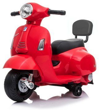Купить Детский электроскутер Vespa GTS лицензия красный (10028) 1