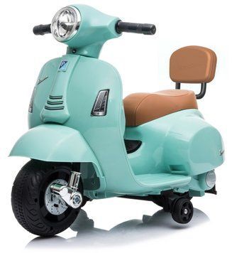Купить Детский электроскутер Vespa GTS лицензия бирюзовый (10029) 1